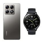 Xiaomi 14T Titan Gray 12GB RAM 256GB ROM + Watch 2 Black grå
