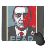 Fear Francis Underwood House of Cards Customized Designs Non-Slip Rubber Base Gaming Mouse Pads for Mac,22cm×18cm Pc, Computers. Ideal for Working Or Game