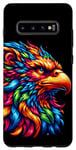 Coque pour Galaxy S10+ Illustration animale griffin cool esprit tie-dye art