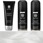 Mane Hair Thickening Spray X 2 (100 Ml Grey) and a Mane Hair Thickening Shampoo
