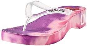 Love Moschino Women's Infradito Flip-Flop, Pink, 6 UK