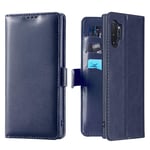 Custodia® Flip Wallet Case for Samsung Galaxy Note 10 Plus/Samsung Galaxy Note 10 Plus 5G/Samsung Galaxy Note 10 Pro (Blue)