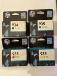 Genuine Original HP 934BK 935CMY CMYK Multipack Pritner Ink Cartridges VAT.Inc