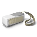 PHILIPS Audio Wireless Speaker Bluetooth, TAS4807W/00, Highly Portable & Waterproof IP67 Speaker Integrated Microphone Calls, Playback, White