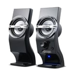 Stereo Desktop Speakers Small Compact Loudspeakers Usb Powered For Pc Laptop