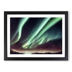Beautiful Aurora Borealis H1022 Framed Print for Living Room Bedroom Home Office Décor, Wall Art Picture Ready to Hang, Black A3 Frame (46 x 34 cm)