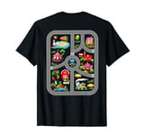 Play Cars On Dad's Back Mat Road Car Race Track T-Shirt
