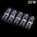 5st G9 Halogenlampa 20/40 / 60W 220V Varmvit För Vägglampa Cl 20W
