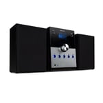 MC-30 DAB Micro chaîne stéréo DAB+ Bluetooth lecteur CD MP3 20W max - argent