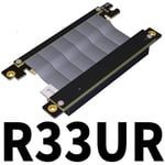 23cm R33UR Câble d'extension de carte graphique PCI-E x16 3.0, stable, pleine vitesse, compatible avec châssis ITX A4, simple inversion Nipseyteko