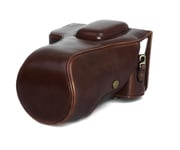 Camera Bag Case for Canon EOS 760D / 700D Faux Leather Bag Coffee CC1105b
