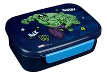 Scooli - Boîte à goûter Marvel Avengers - Avec insert amovible - Boîte à goûter pour la maternelle - Pour l'école - En plastique sans BPA