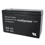Multipower MP8-12C batteri 12V 8,0Ah