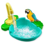 Sanmubo Bird Bath Tub, Bird Feeder Pet Pool, Parrot Bath Stand Automatic Bathtub With Faucet Bird Shower Bathing Tub Bird Feeder Bowl Parrot