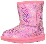 UGG Kid's Classic Ii Spots Boot, Pink Rose Sparkle Suede, 2 UK Child