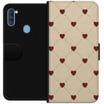 Samsung Galaxy A11 Plånboksfodral Heart Grid
