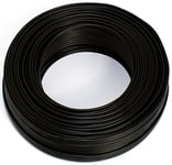Câble de haut-parleur noir 2 x 0,75 mm² 25 m