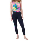 Hurley Legging de Surf Max Culotte de Bikini, Black/Isla Multi, XS Femme