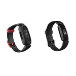 Fitbit Ace 3 Activity Tracker for Kids, Up to 8 days battery life & water resistant up to 50 m & Inspire 2 Health & Fitness Tracke, 24/7 Heart Rate & up to 10 Days Battery, Black