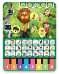 LEXIBOOK Tablette parlante éducative pour Apprendre l'alphabet, Les Chiffres, Les Animaux et la Musique, Espagnol, JCP10ES