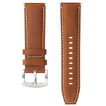 Läder klockarmband Garmin VivoActive 4 - Cognac Ember