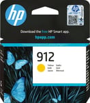 HP 912 Yellow original ink cartridge for HP Officejet Pro 8022 8023 8024