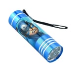 Marvel Avengers Alu Ficklampa Barn Flashlight LED 9cm Captain A