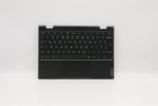 Lenovo Chromebook 100e 2nd AST Keyboard Palmrest Top Cover UK Black 5CB0Z21481