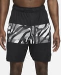 Nike Dri Fit Training  Men’s Shorts Graphic Print  Size Medium DM5566-010. 8”