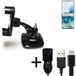 For Samsung Galaxy S20 car holder + CHARGER windshiled bracket 