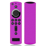 Remote Case/Cover for Fire TV Stick 4K, Protective Silicone Holder Lightweight [Anti Slip] ShockProof for Fire TV Cube/Fire TV(3rd Gen)Compatible with All-New 2nd Gen Alexa Voice Remote Control-Purple