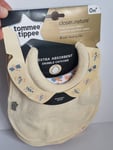 4 Pack Tommee Tippee Closer To Nature 2 Milk Feeding Bibs | Dribble Catcher New