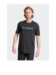 adidas Terrex Men's Mountain Logo Tech Tee - Black, Black, Size M, Men