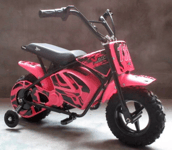 24V Mini Bike Child's Kids Electric Monkey Dirt Bike Motorbike 250W Pink