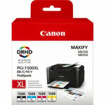 Genuine Canon PGI 1500XL C.M.Y.K Ink Cartridge for Maxify MB2750 MB2155-SEALED