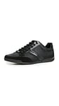 BOSS Men's Saturn Profile Low Top Sneaker, Black Onyx, 11 UK