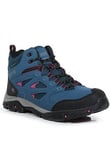 Regatta Womens Holcombe Iep Hiking Boots - Blue/red, Blue, Size 3, Women