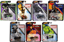 Marvel Hot Wheels Super Heroes Blockbuster Character Diecast Cars Full Set of X7