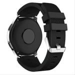 SQWK Watch Band For Samsung Galaxy Watch Active Strap Gear S3 Silicone Bracelet Strap For Huawei Watch Gt 20mm black