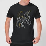 Harry Potter Unicorn Men's T-Shirt - Black - S - Noir