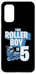 Coque pour Galaxy S20 Rollerblading Patin à roulettes pour enfant 5 ans Bleu