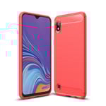 samsung Samsung A10 Carbon Fibre Case Red