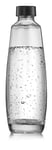 sodastream Carafe en Verre pour Machine à Eau Pétillante Duo, Transparente, Bouteille en Verre Compatible Lave-Vaisselle, 1 L