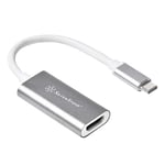 SilverStone SST-EP07C-E - Adaptateur USB 3.1 Type C vers HDMI V2.0b, résolution jusqu'à Ultra HD 4K 60Hz, charbon
