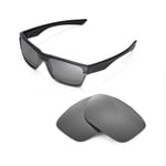 New Walleva Polarized Titanium Replacement Lenses For Oakley TwoFace Sunglasses