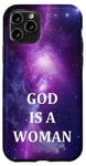 iPhone 11 Pro God Is A Woman Women Are Powerful Galaxy Pattern Song Lyrics Case