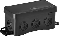 Simet Väggdosa 85X40x45mm Med Integrerad Genomföring Självlåsande Fastbox&Amp Amphook Serie Svart Ip54 Ns8 35357107