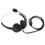 Call Center Headset 3.5mm Computer Phone Headset With Mic For Web Seminars O GSA
