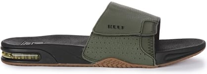 Reef Mens Fanning Pool Beach Holiday Flip Flops Thongs Sandals Dark Olive - 7UK (CI8475)