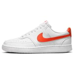 NIKE Homme Court Vision LO NN Sneaker, White/Picante Red, 39 EU